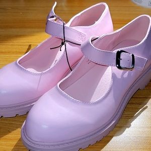 Kawaii Egirl pink Mary Jane shoes, Hot Topic, NWT